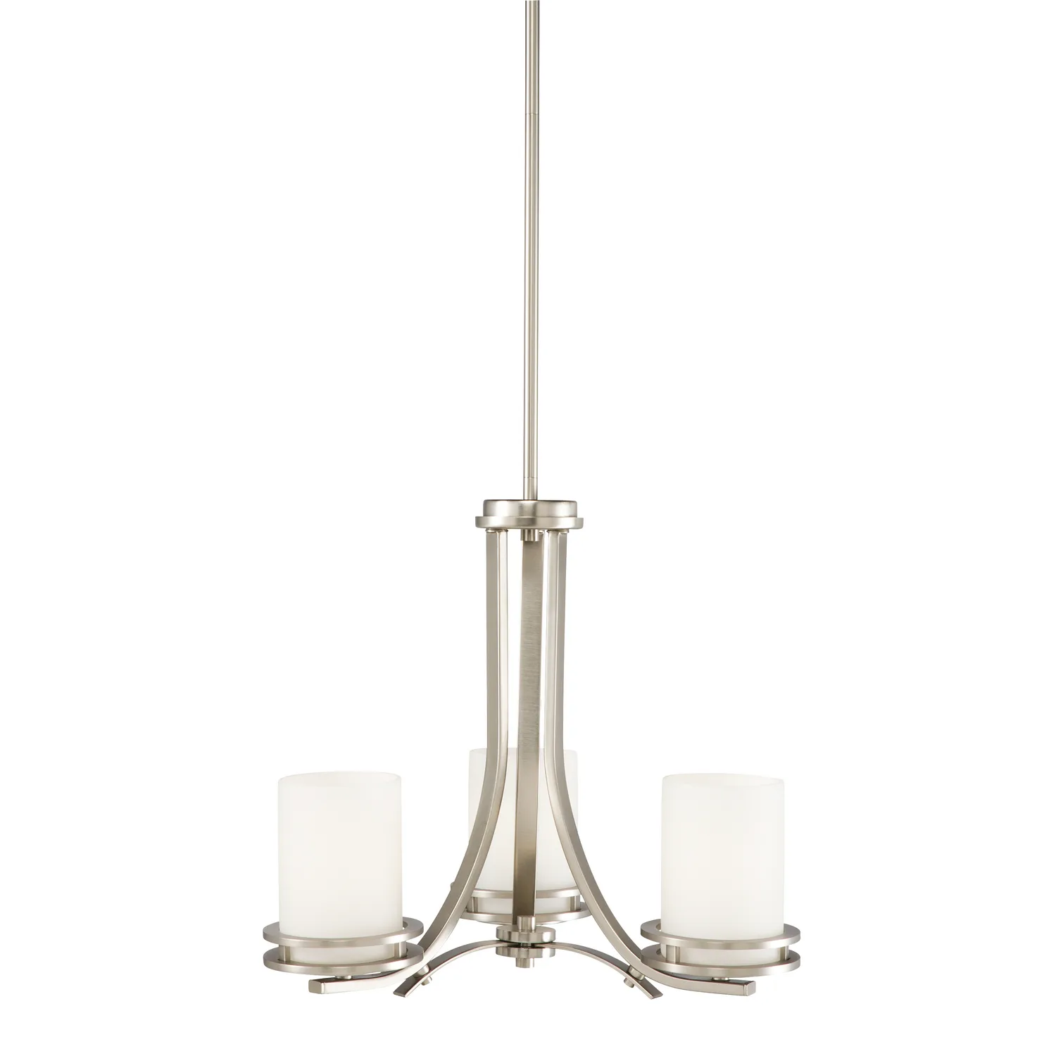 Hendrik 3-Light Chandelier in Brushed Nickel