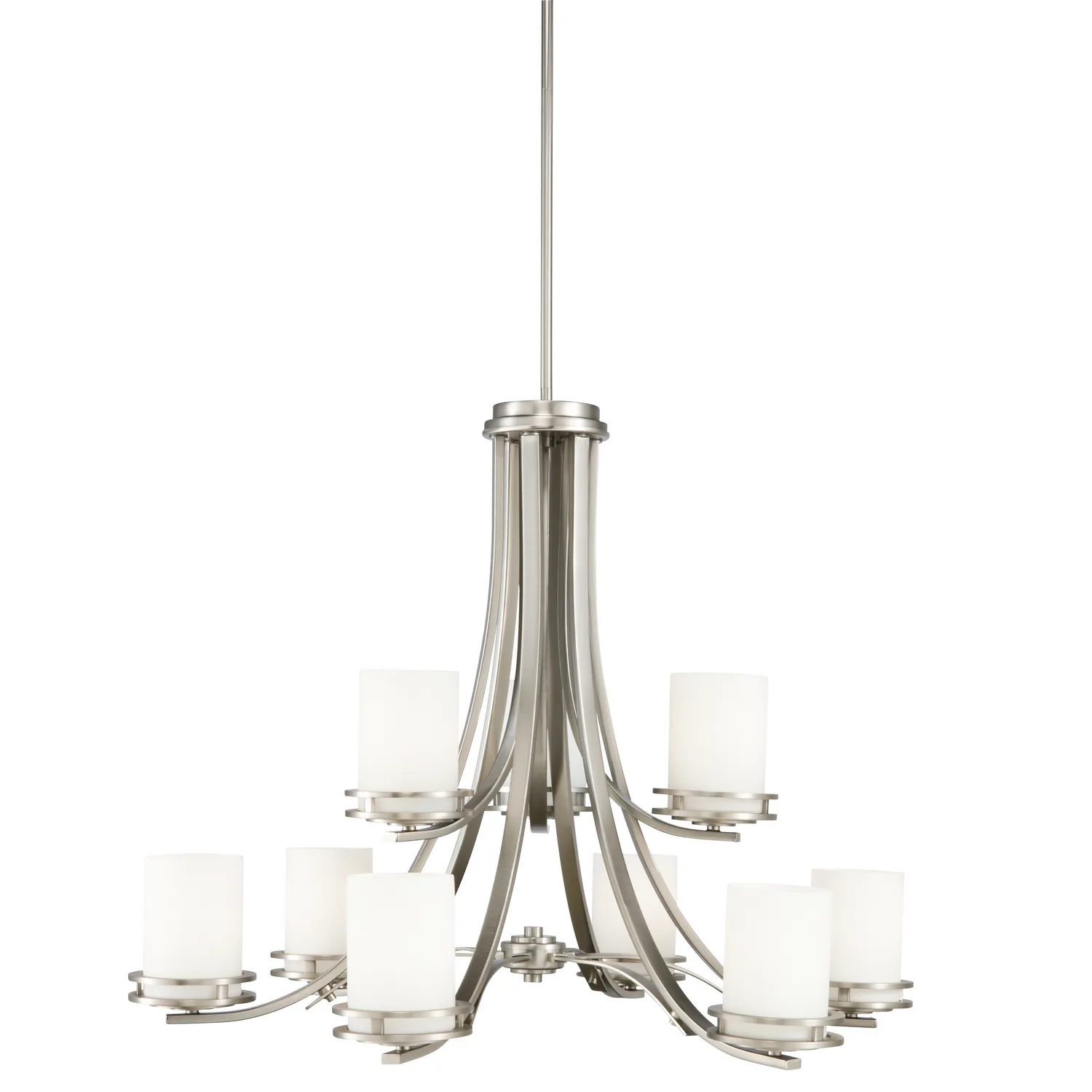 Hendrik 9-Light Chandelier in Brushed Nickel
