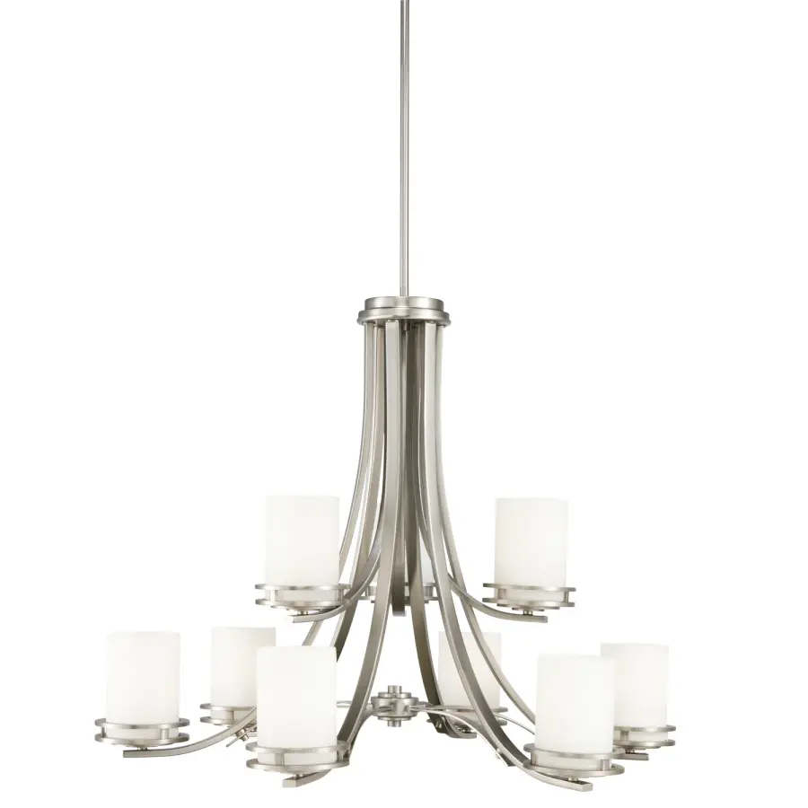 Hendrik 9-Light Chandelier in Brushed Nickel