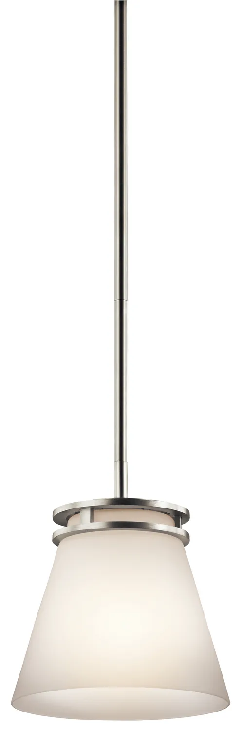 Hendrik One Light Mini Pendant in Brushed Nickel