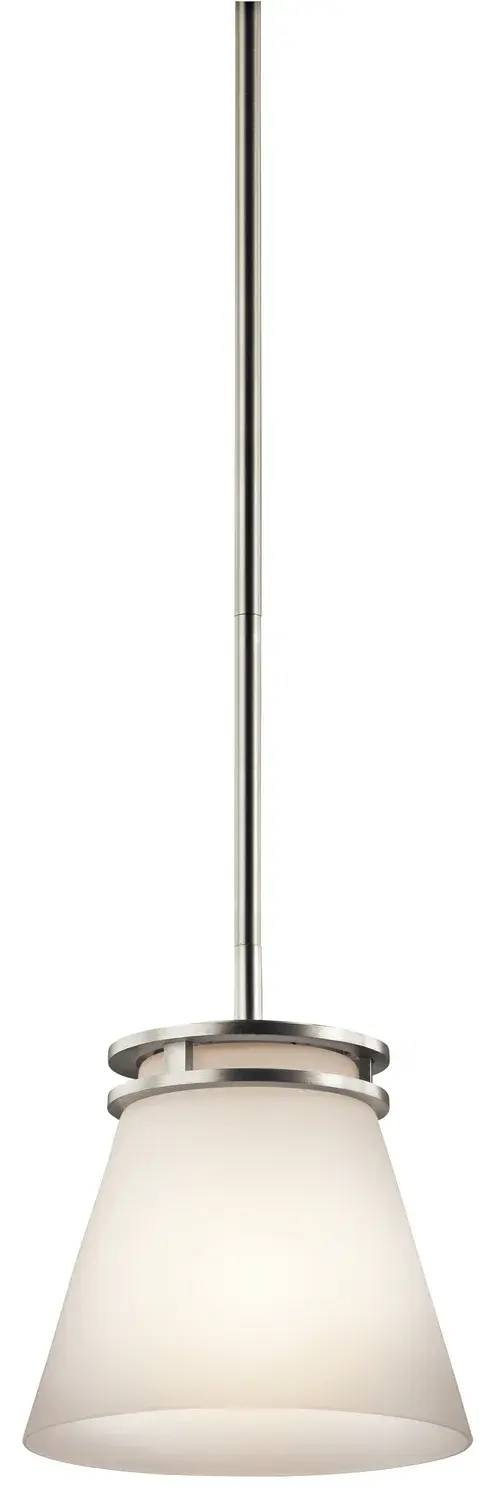 Hendrik One Light Mini Pendant in Brushed Nickel