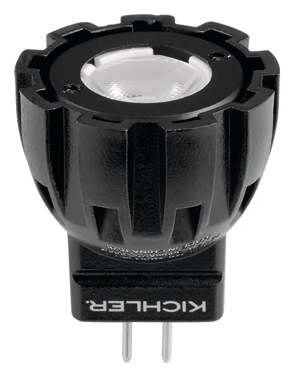This compact MR8 LED bulb delivers warm 3000K light while using just 2W of power, replacing traditional 15W halogens. Ideal for low-voltage landscape lighting systems with its 12V operation and damp location rating.