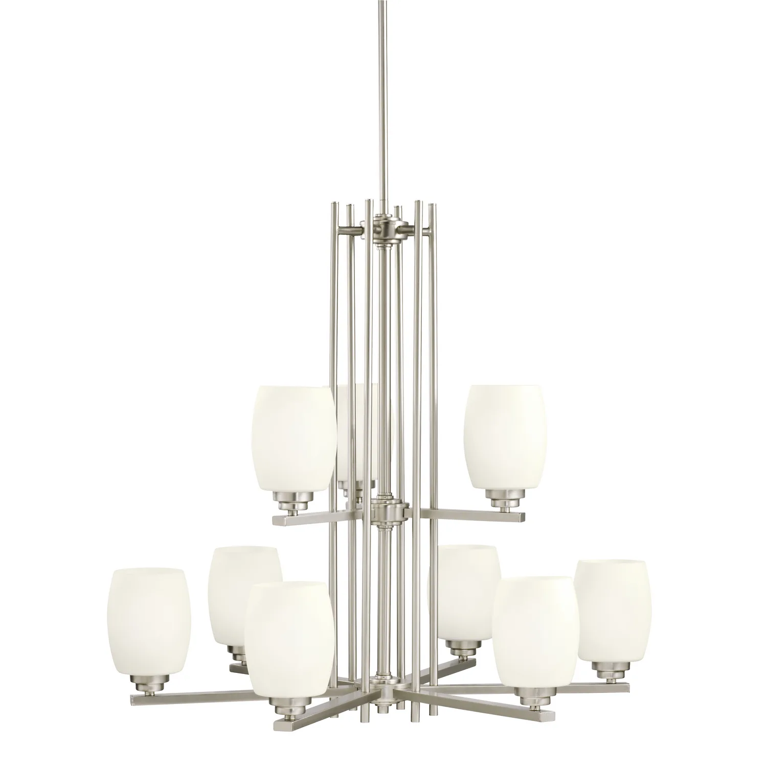 Eileen 9-Light Chandelier in Brushed Nickel