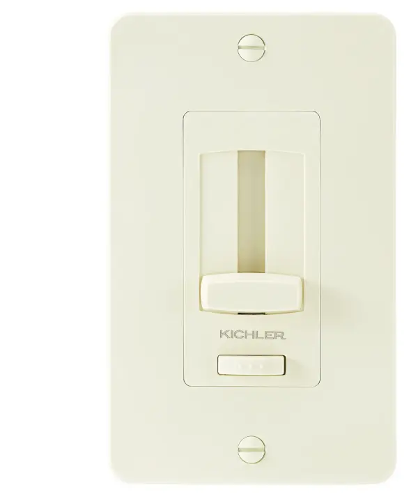 LED Driver + Dimmer Trim Plate in Almond