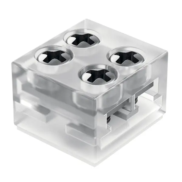LED Tape Light Straight Connector - Clear - Image 1