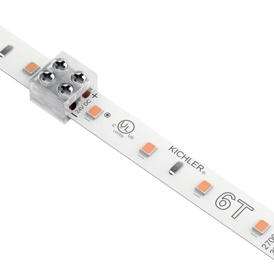 LED Tape Light Straight Connector - Clear - Image 2