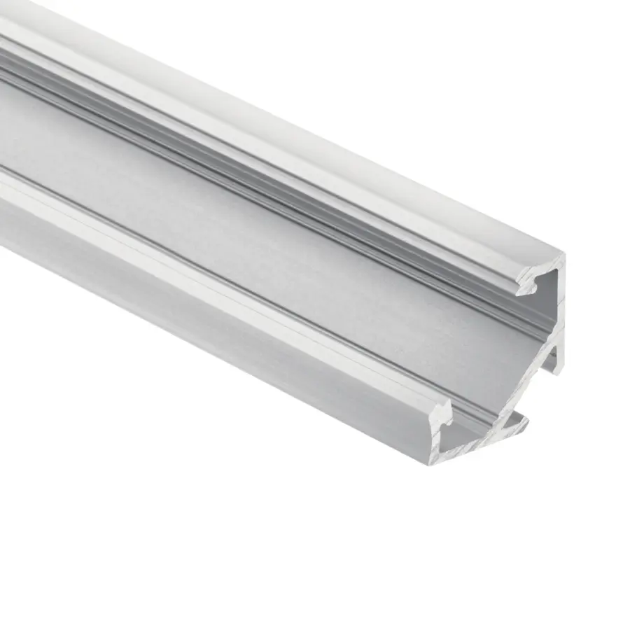 ILS TE Series 45° Tape Light Channel - 8ft Silver