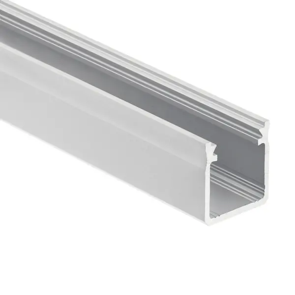 This 8-foot extruded aluminum channel provides a clean, professional mounting solution for LED tape lighting. The deep well design diffuses light beautifully while protecting the tape, making it ideal for under-cabinet, shelf, and display applications.