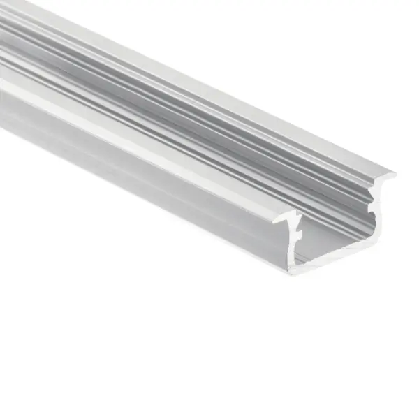 This 8-foot aluminum extrusion channel provides a clean, recessed mounting solution for LED tape lighting in cabinetry, shelving, and architectural installations. The standard depth profile offers gentle light diffusion.