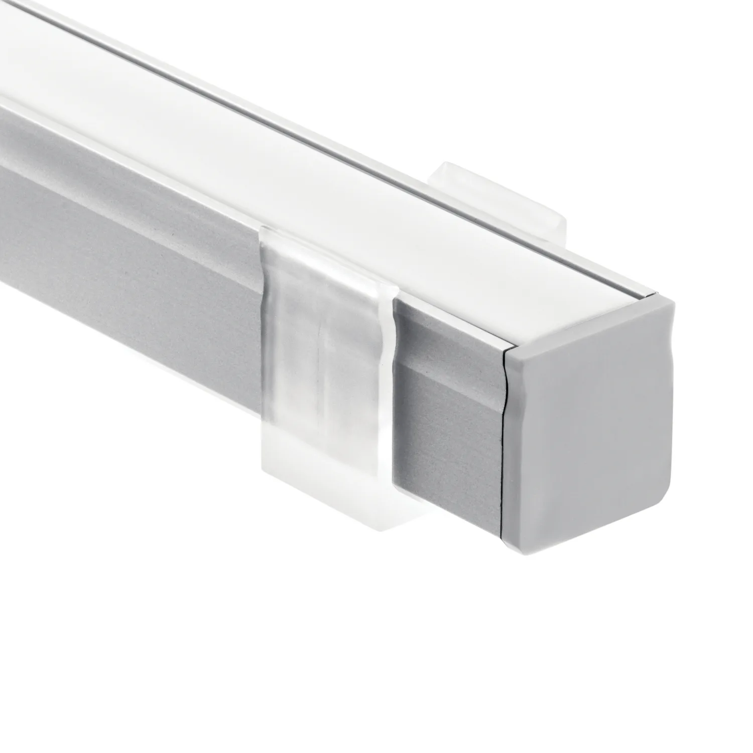 ILS TE Series 8' LED Tape Light Extrusion Kit in Silver