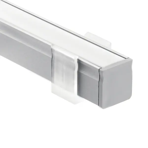 ILS TE Series 8' LED Tape Light Extrusion Kit in Silver
