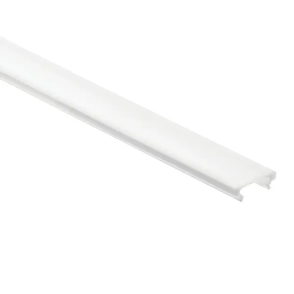 This 8-foot PMMA lens delivers high diffusion for smooth, even light distribution in tape light channels. The snap-in design with audible click ensures secure installation, while the opaque white finish effectively conceals LED dots.