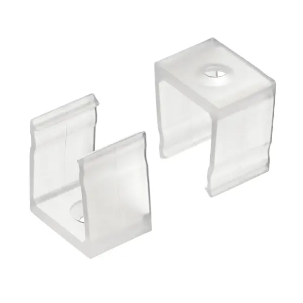 Professional-grade mounting clips designed specifically for TE Standard Series Deep Well Surface Channel. Clear plastic construction provides secure, invisible installation with audible click confirmation. Sold in convenient 10-pack.