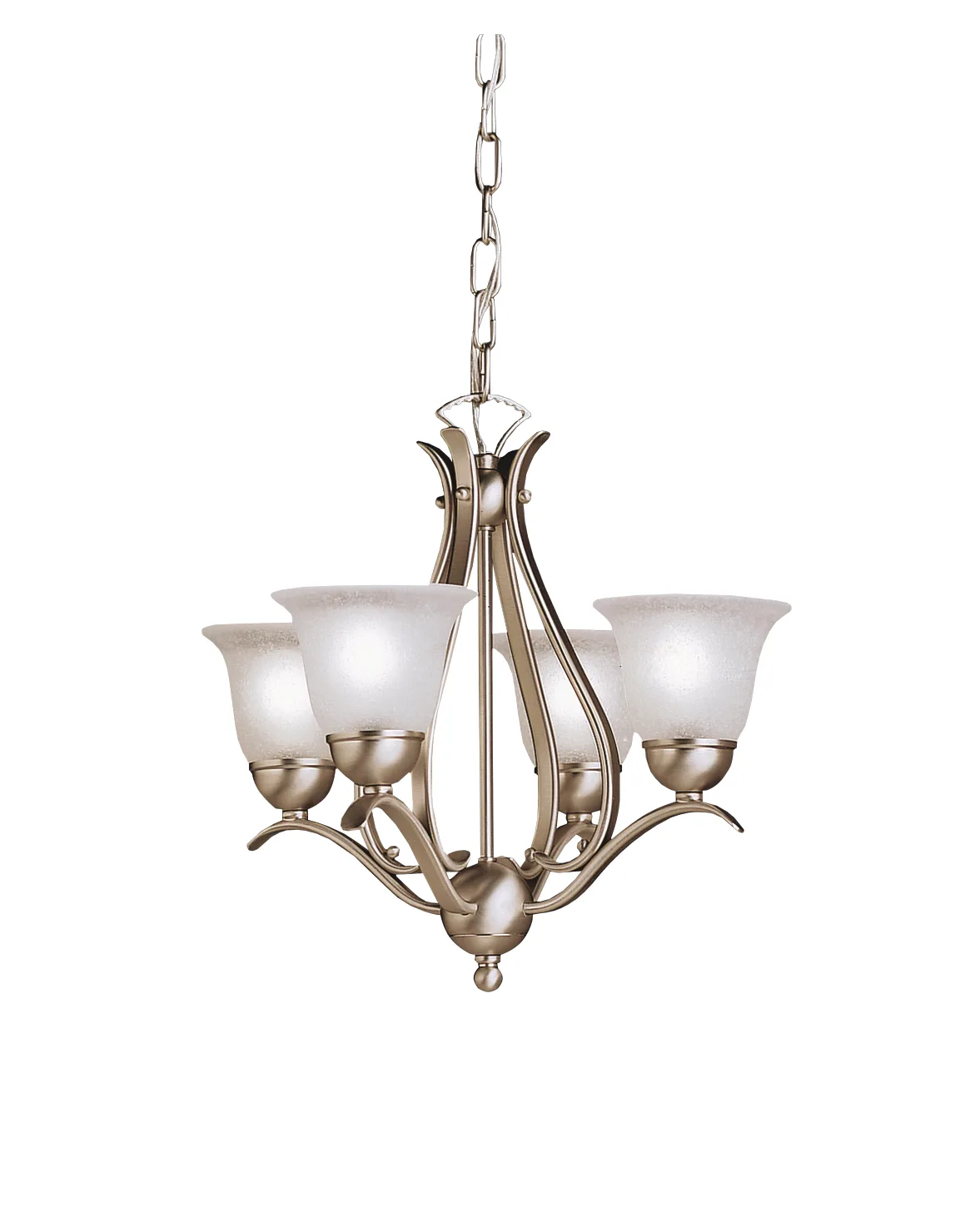 Dover 4-Light Mini Chandelier in Brushed Nickel