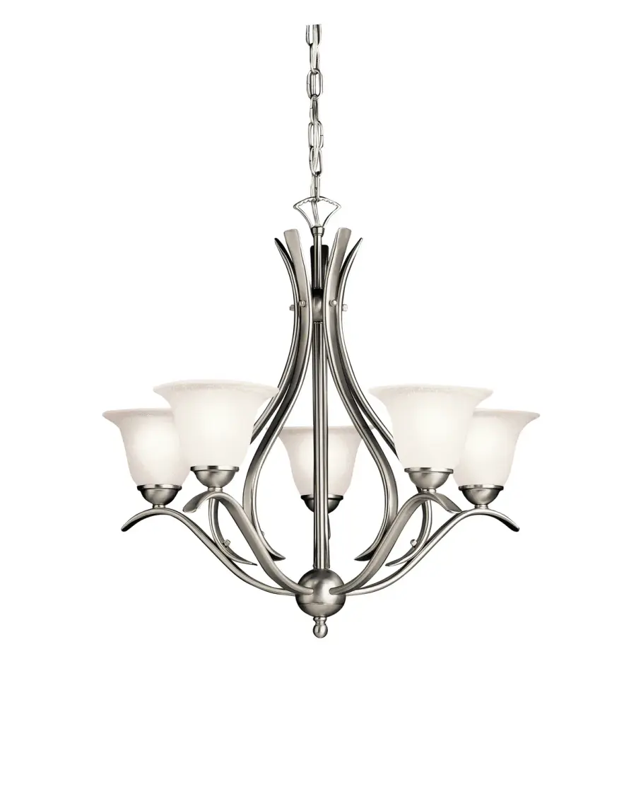 Dover 5-Light Chandelier in Brushed Nickel