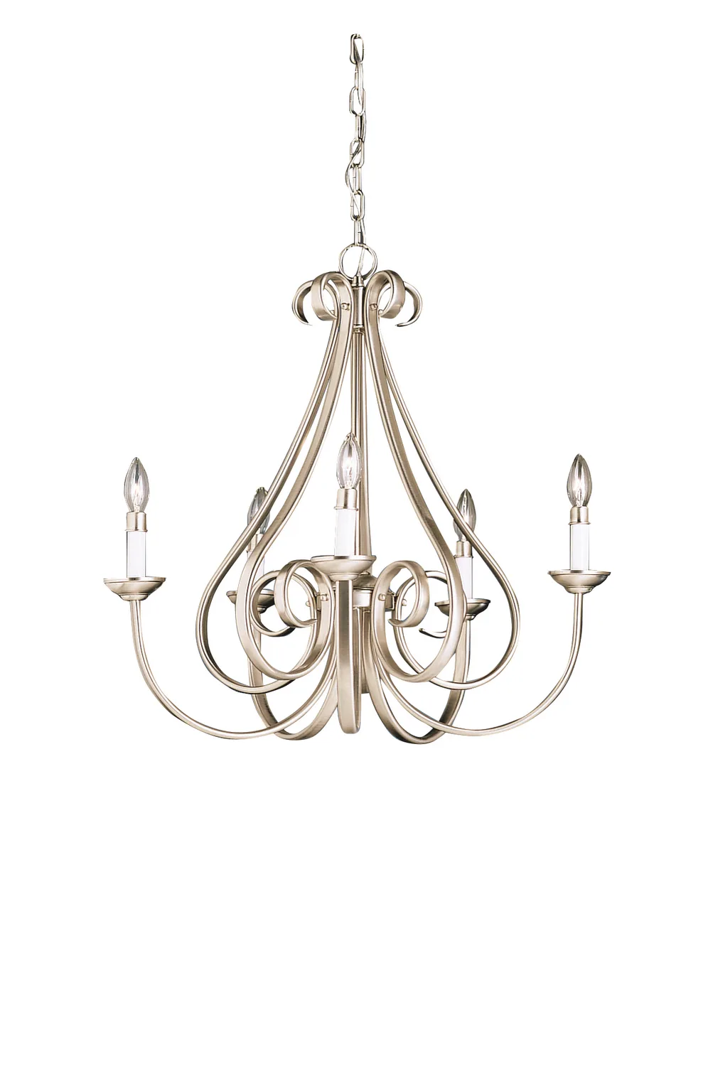 Dover 5-Light Chandelier in Brushed Nickel