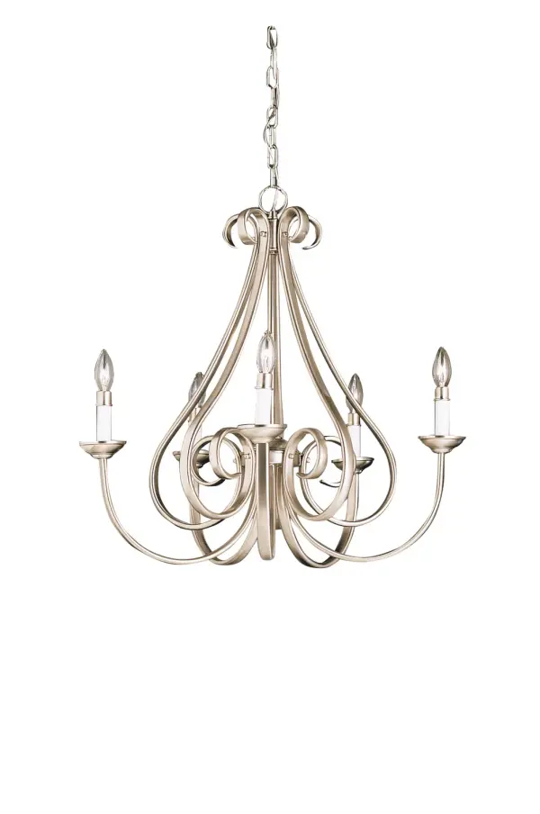 Dover 5-Light Chandelier in Brushed Nickel
