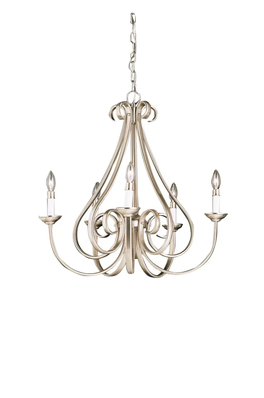 Dover 5-Light Chandelier in Brushed Nickel