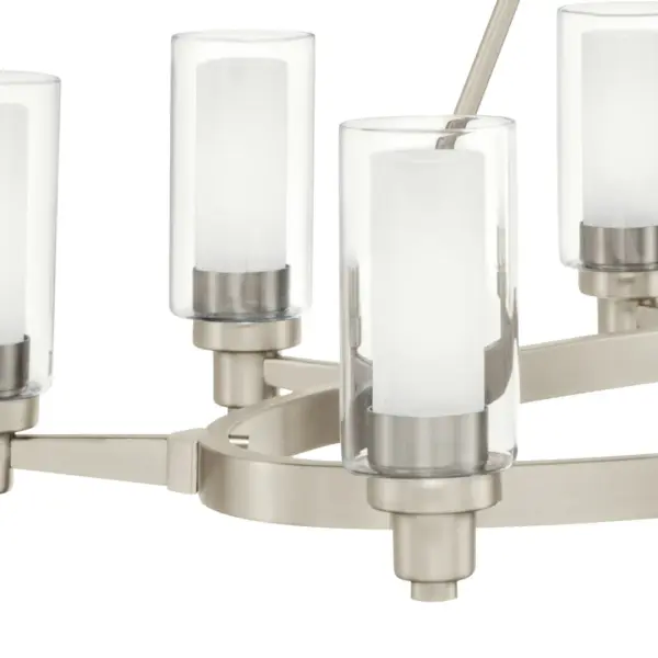 Circolo 8-Light Chandelier in Brushed Nickel - Image 3