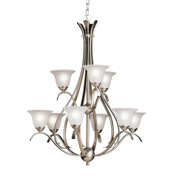 Dover 9-Light Chandelier in Brushed Nickel