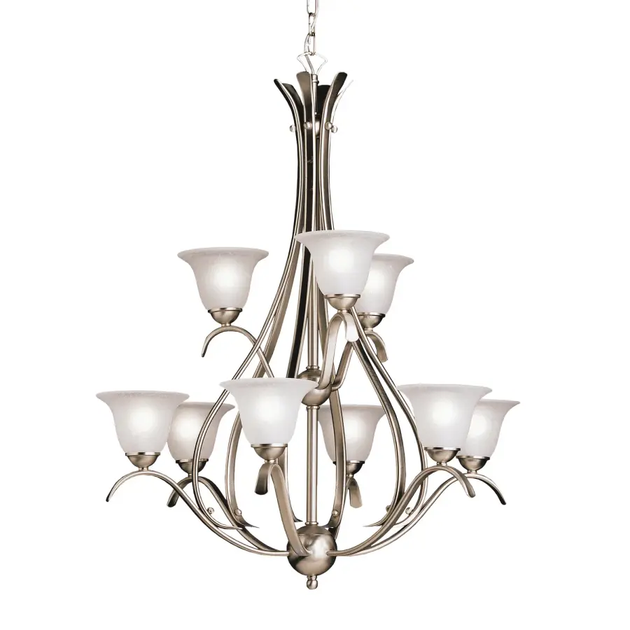 Dover 9-Light Chandelier in Brushed Nickel
