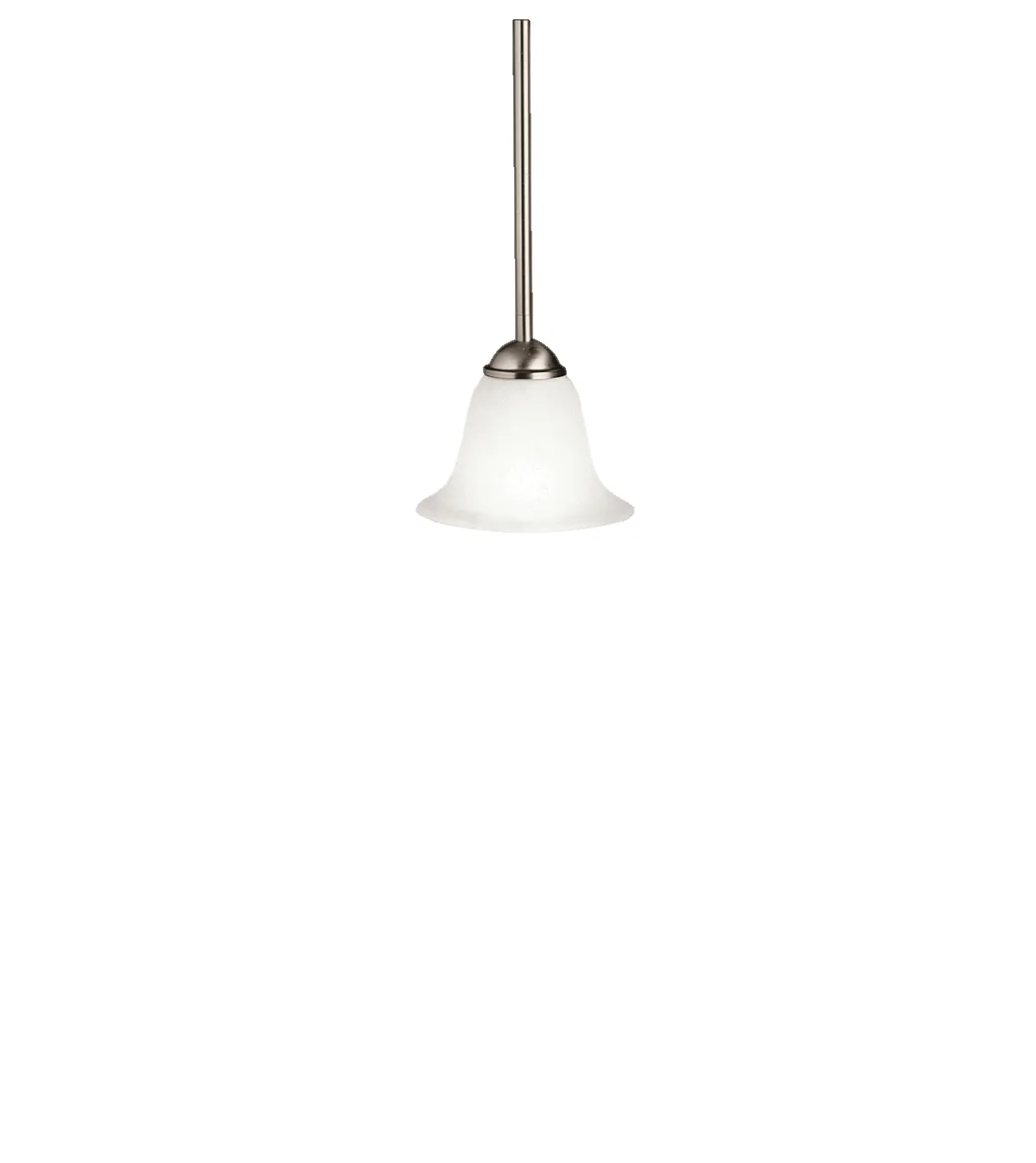 Dover One Light Mini Pendant in Brushed Nickel