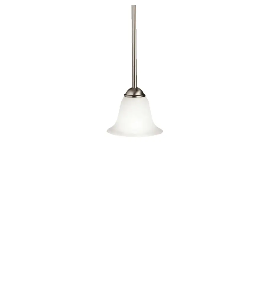 Dover One Light Mini Pendant in Brushed Nickel