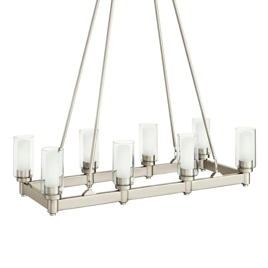 Circolo 8-Light Linear Chandelier - Image 1
