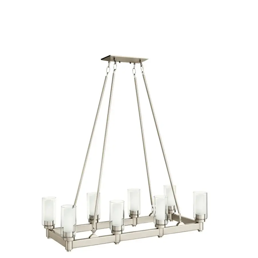Circolo 8-Light Linear Chandelier - Image 2