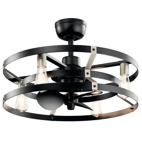 The Cavelli ceiling fan combines sleek contemporary styling with efficient performance in a compact 25-inch design. Its satin black finish and 3-blade configuration deliver modern aesthetics ideal for bedrooms and offices.