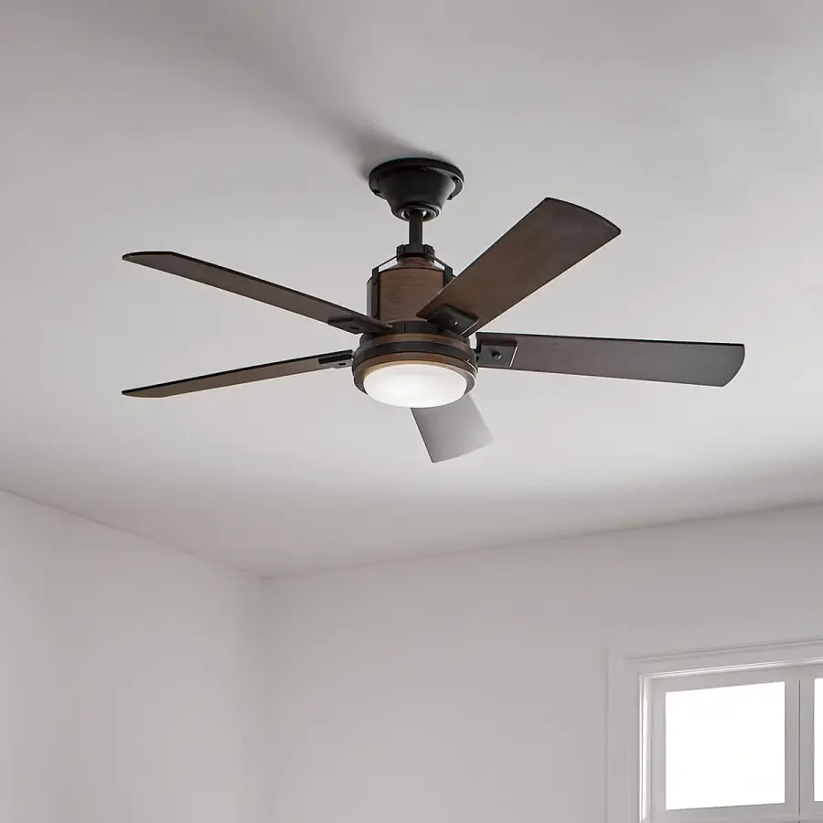 Industrial-Style 52" Fan with Energy-Efficient Integrated LED - Image 3