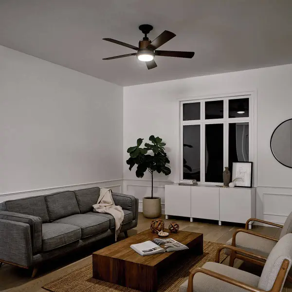 Industrial-Style 52" Fan with Energy-Efficient Integrated LED - Image 5
