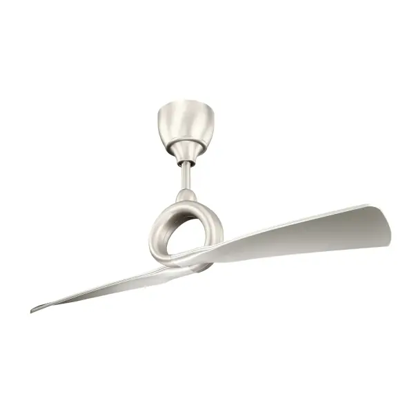 The Link ceiling fan reimagines modern cooling with a bold two-blade design and dramatic circular center. Despite its minimalist aesthetic, it delivers airflow comparable to traditional five-blade fans at 5,780 CFM with impressive energy efficiency.