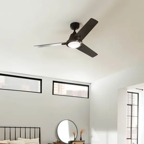 Sleek 52" Fan with Integrated LED Light & Reversible Blades - Image 3