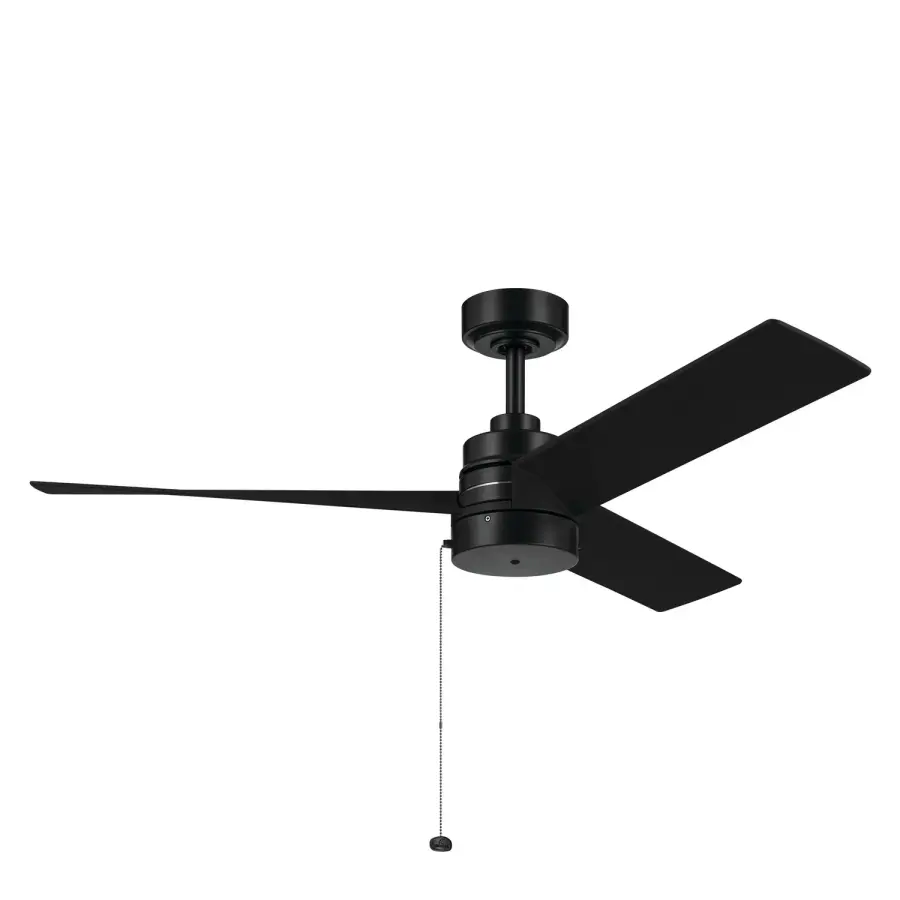 Spyn Lite 52" Ceiling Fan in Black