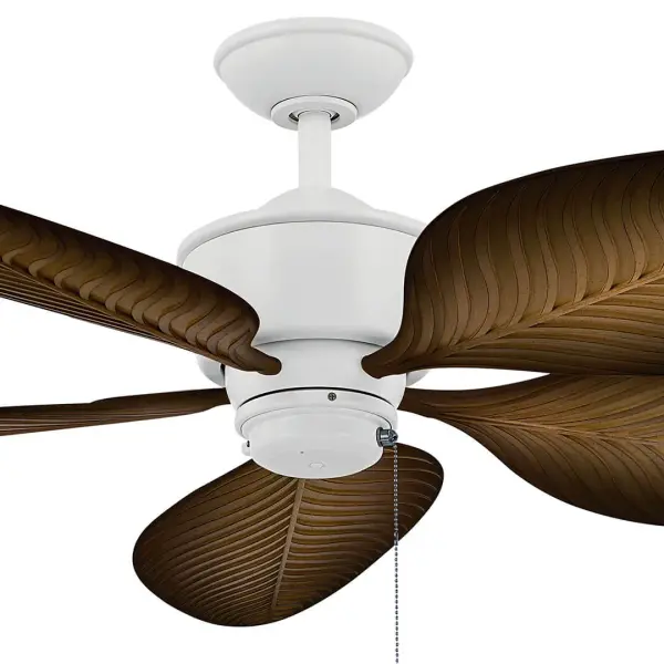 The Nani ceiling fan combines coastal style with wet-rated durability, featuring a 56-inch blade span and reliable AC motor. Perfect for covered patios, porches, and large outdoor living areas requiring consistent airflow. - alternate view
