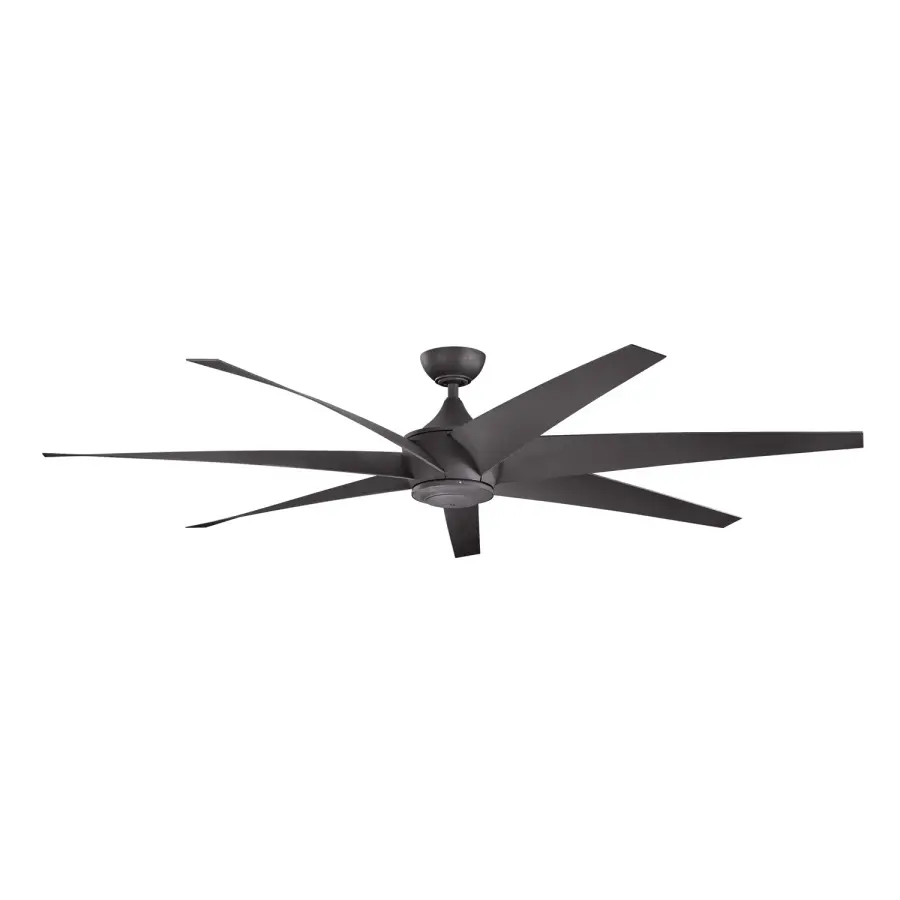 Lehr 80" Ceiling Fan in Distressed Black