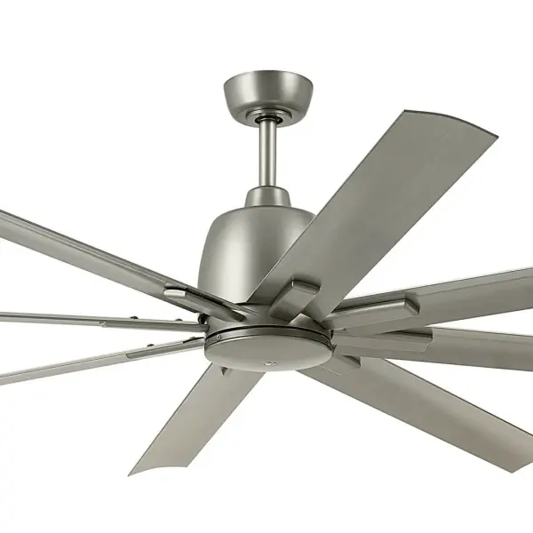 The Breda ceiling fan delivers exceptional performance with its impressive 75-inch span and 8-blade design. Wet-rated for outdoor use with energy-efficient DC motor technology, perfect for large covered patios and spacious rooms. - alternate view