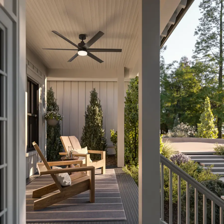 Loa 65" Ceiling Fan in Satin Black