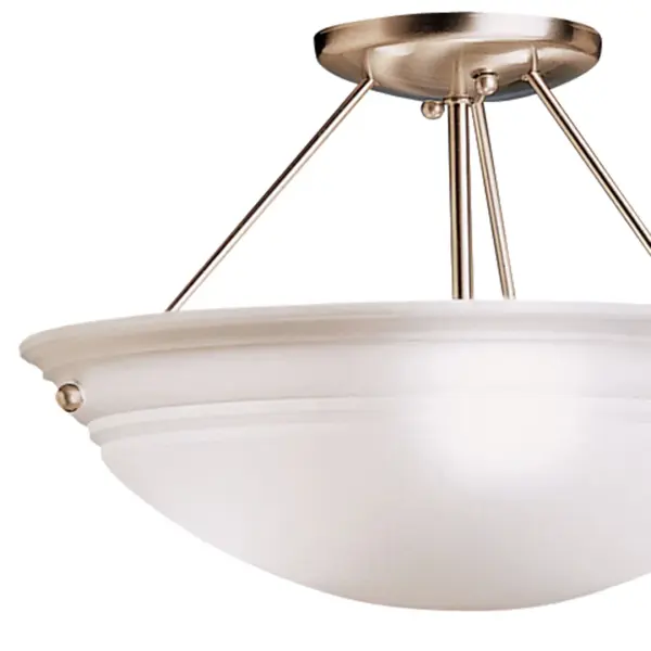 Cove Molding Top Glass Semi-Flush Mount Ceiling Light - Image 2