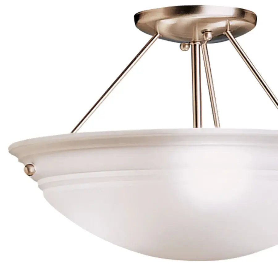 Cove Molding Top Glass Semi-Flush Mount Ceiling Light - Image 2