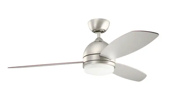 The Vassar combines sleek contemporary styling with exceptional energy efficiency. Its integrated LED light kit delivers 1600 lumens while the high-performance motor moves 4811 CFM at just 59 watts, earning an impressive 81 CFM/W efficiency rating.