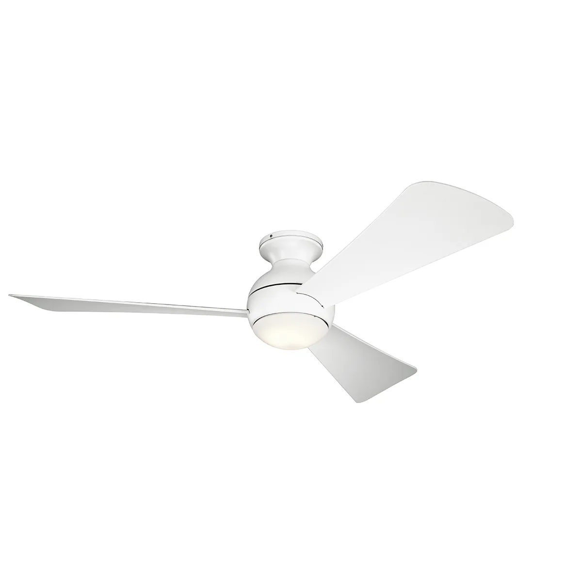 Sola 54" Ceiling Fan with LED Light in Matte White