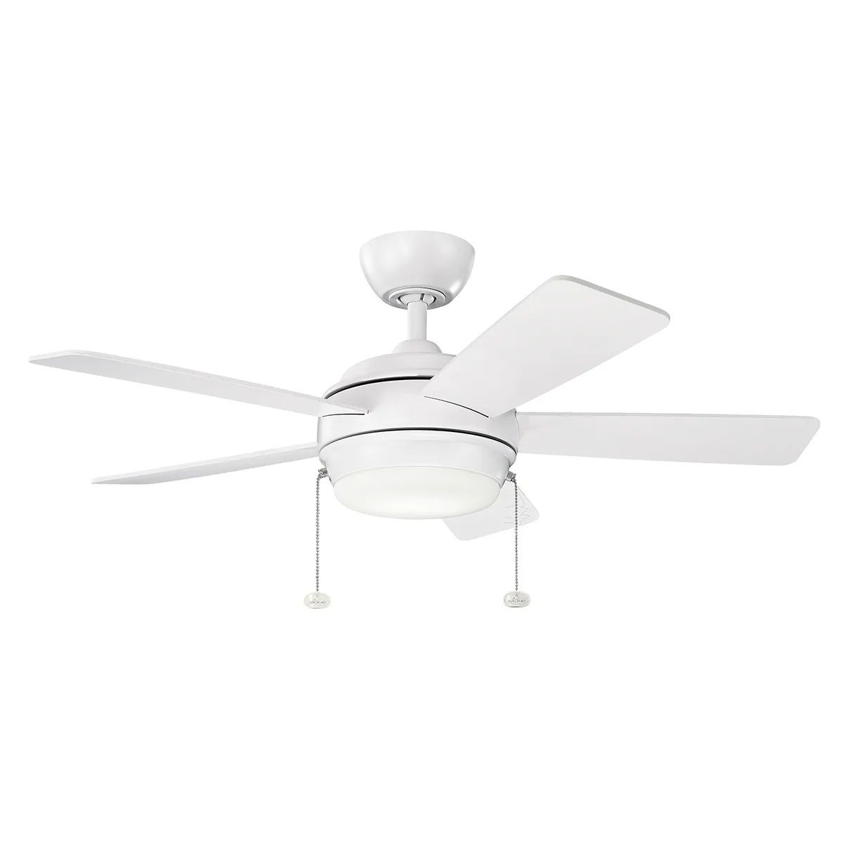 Starkk 42" Ceiling Fan with Light in Matte White