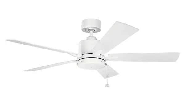 The Lucian II delivers exceptional airflow efficiency (66 CFM/W) in a sleek, modern profile. Its matte white finish and clean lines complement contemporary interiors while providing powerful cooling for medium to large rooms.