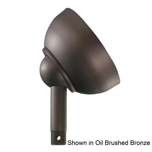 This slope adapter enables safe ceiling fan mounting on angled ceilings up to 45 degrees. The Antique Pewter finish complements traditional and transitional décor while ensuring proper fan alignment and operation. - alternate view