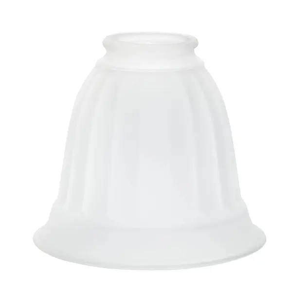 Compact glass shade designed as a replacement part for ceiling fan light kits. Universal design fits most standard fan fixtures, offering an affordable solution for updating or repairing fan lighting.