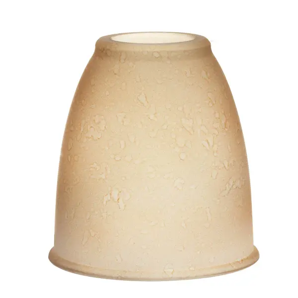 Compact glass shade designed as a replacement part for ceiling fan light kits. Universal design fits most standard fan fixtures with 2.25-inch fitter size.