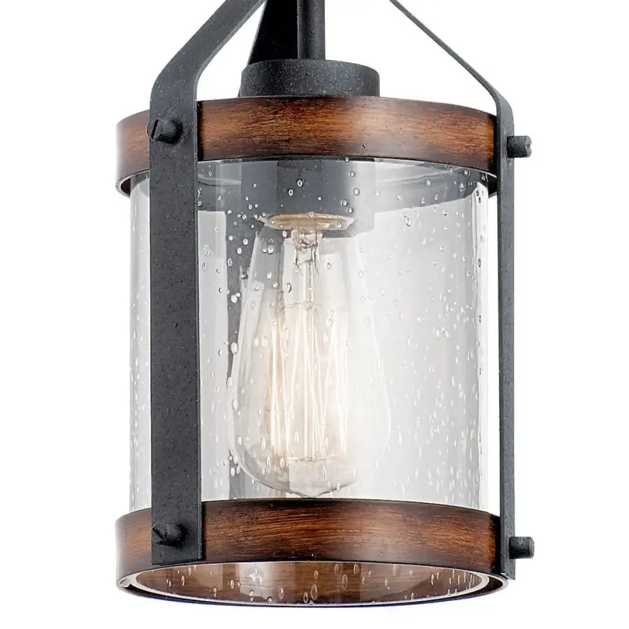 Barrington Mini Pendant in Distressed Black - Image 2