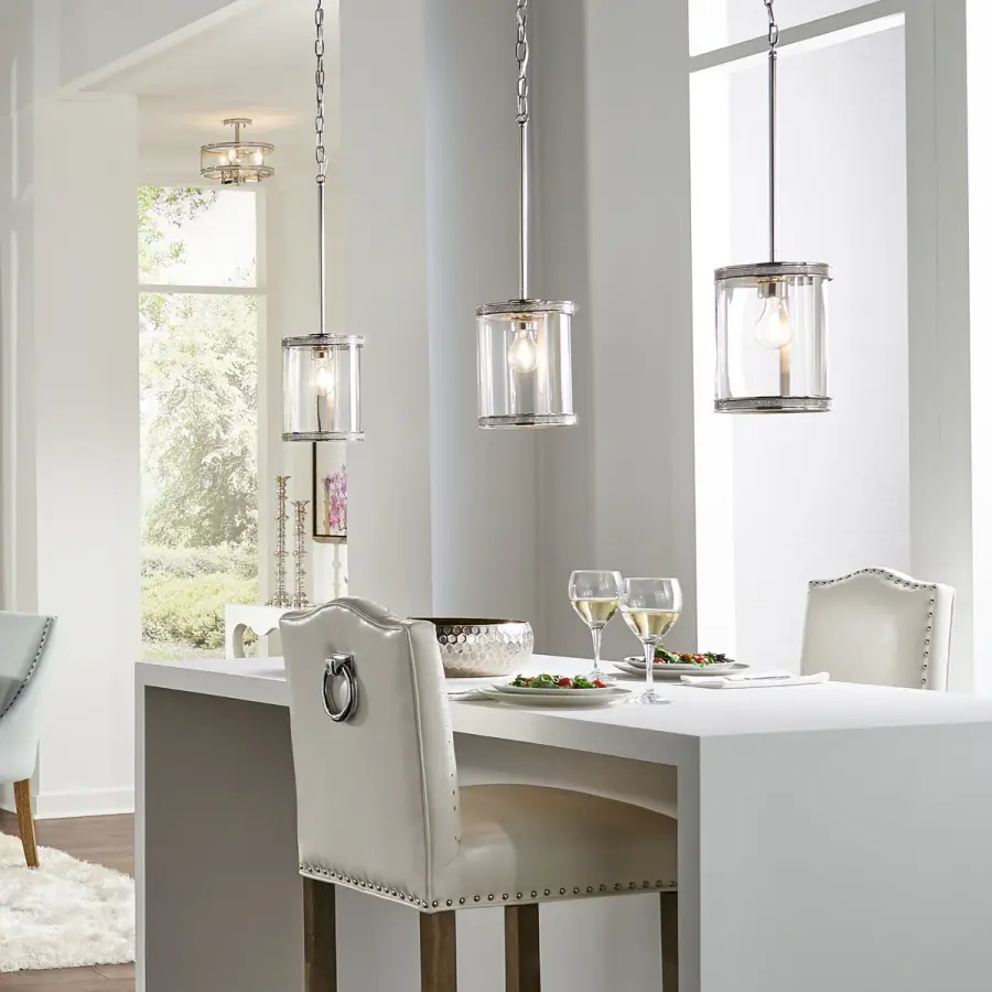 Angelica Mini Pendant in Polished Nickel - Image 3